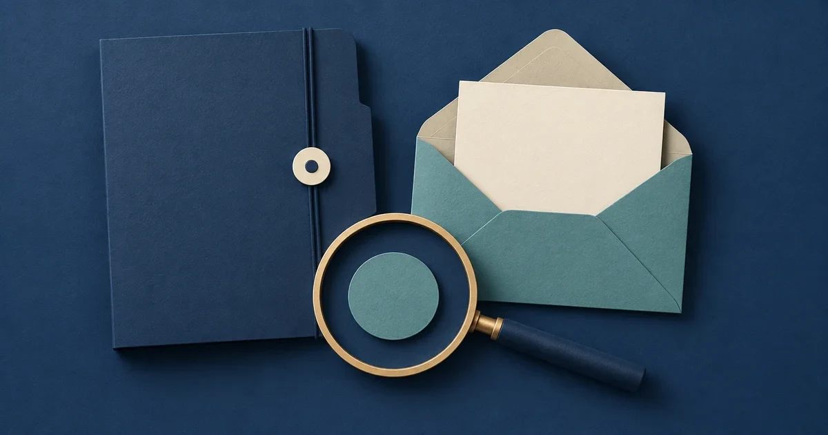 A folder and separate envelope represent confirmed costs and unanswered scope questions